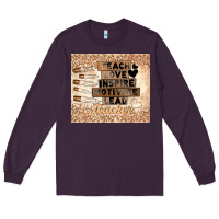 Plum black teacher Long Sleeve Tee - TumblerDesignByShophia