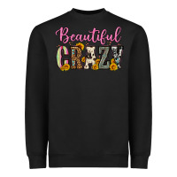 Black beautiful crazy Heavyweight Sweatshirt - OliviaCreatesArt