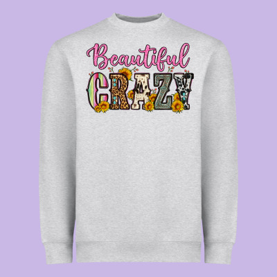 Beautiful Crazy Heavyweight Sweatshirt Designed By Oliviacreatesart