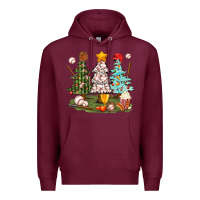 Burgundy baseball trees bbs Premium Hoodie - BundleAndBundleShop