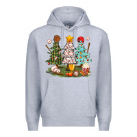 Heather Grey baseball trees bbs Premium Hoodie - BundleAndBundleShop