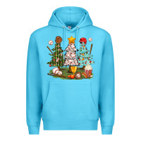 Ocean Blue baseball trees bbs Premium Hoodie - BundleAndBundleShop