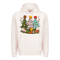 Pale Pink baseball trees bbs Premium Hoodie - BundleAndBundleShop