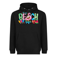 Black Besch Life Heavyweight Hoodie - CowhideDigitalArt