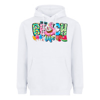 White Besch Life Heavyweight Hoodie - CowhideDigitalArt