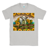 Moon Dust Western Charolais Heifer With Sunflowers Classic Tee - LillyAllenDesigns