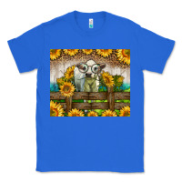 True Royal Western Charolais Heifer With Sunflowers Classic Tee - LillyAllenDesigns