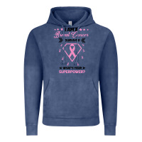 Vintage Denim I am a Breast Cancer Survivor What is Your Superpower Vintage Hoodie - Bettercallsaul