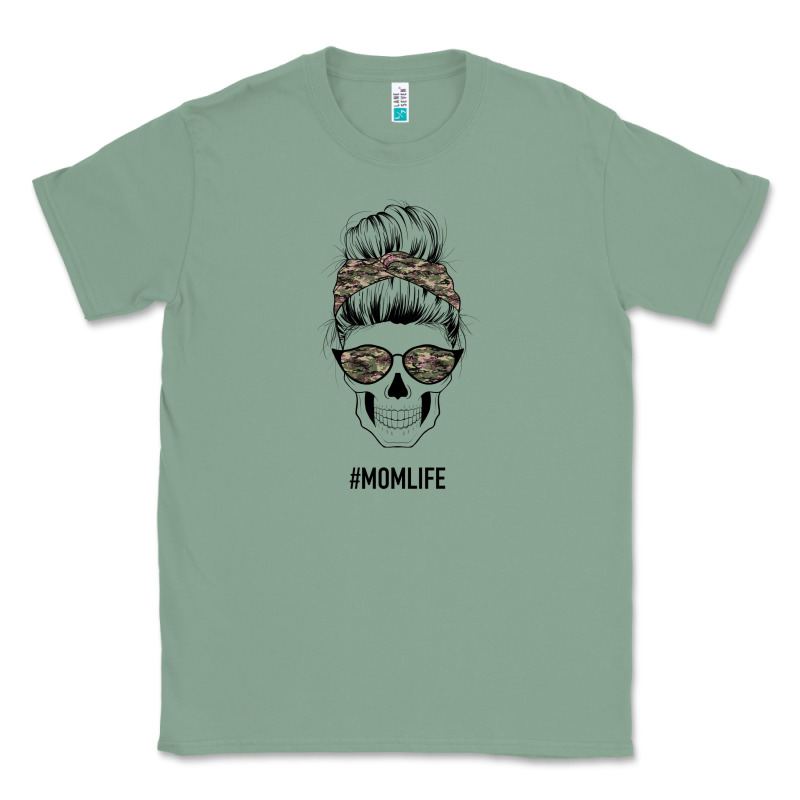Feminine Camouflage Patterned Mom Skull Classic Tee by Bettercallsaul | Teevron