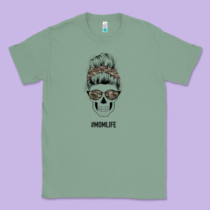 Feminine Camouflage Patterned Mom Skull Classic Tee Designed By Bettercallsaul