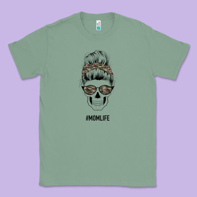 Feminine Camouflage Patterned Mom Skull Classic Tee Designed By Bettercallsaul