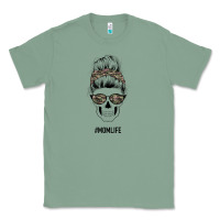 Sage Feminine Camouflage Patterned Mom Skull Classic Tee - Bettercallsaul