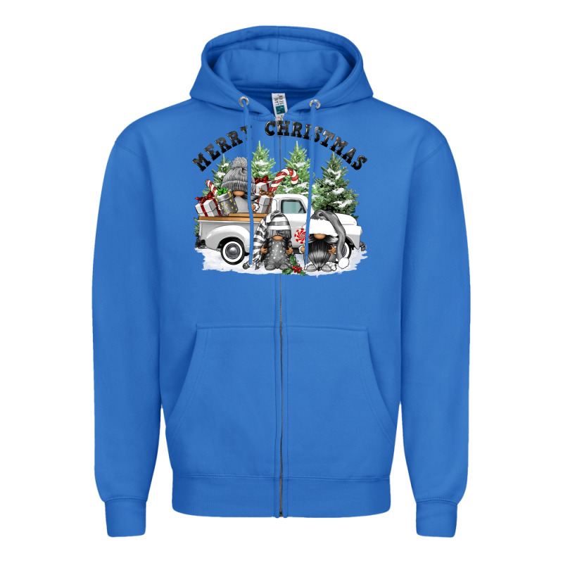 Merry Christmas Gnomies Zipper Hoodie by FaDigitalArtStudio | Teevron