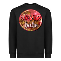 Black lover babe olivia Heavyweight Sweatshirt - OliviaCreatesArt