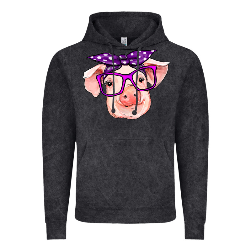 Pig With Bandana Vintage Hoodie by RanaPortraitStore | Teevron