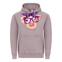 Vintage Zinc pig with bandana Vintage Hoodie - RanaPortraitStore