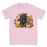 Bubblegum Pink Fall black angus Classic Tee - RanaPortraitStore