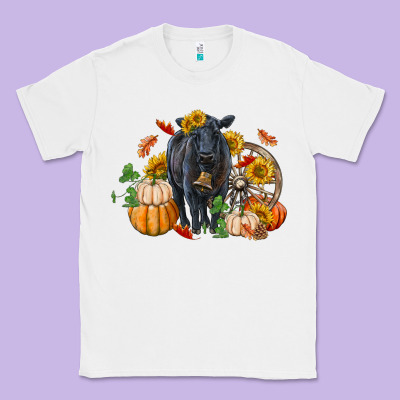 Fall Black Angus Classic Tee Designed By Ranaportraitstore