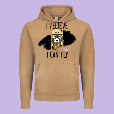 I Beleive I Can Fly, Dog, Vintage Hoodie Designed By Bettercallsaul
