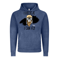 Vintage Denim I Beleive I Can Fly, Dog, Vintage Hoodie - Bettercallsaul