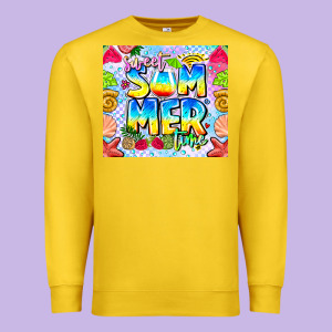 Summer Time Premium Sweatshirt Designed By Cowhidedigitalart