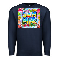 Navy summer time Premium Sweatshirt - CowhideDigitalArt