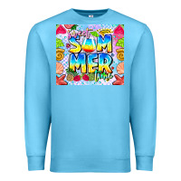 Ocean Blue summer time Premium Sweatshirt - CowhideDigitalArt