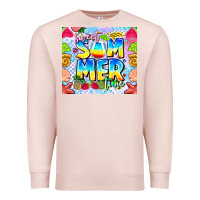 Pale Pink summer time Premium Sweatshirt - CowhideDigitalArt
