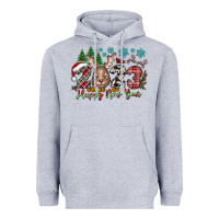 Heather Grey 2023 Happy New Year Heavyweight Hoodie - CowhideDigitalArt