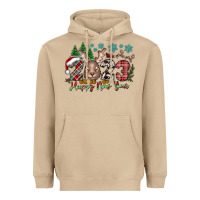 Mushroom 2023 Happy New Year Heavyweight Hoodie - CowhideDigitalArt