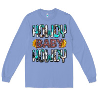 Colony Blue Western Howdy Baby Howdy Long Sleeve Tee - HowdyJamesFarm