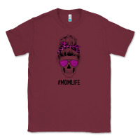 Burgundy Purple Glitter, Leopard Patterned Mom Skull Classic Tee - Bettercallsaul