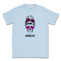 Dusty Blue Purple Glitter, Leopard Patterned Mom Skull Classic Tee - Bettercallsaul