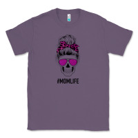 Lavender Purple Glitter, Leopard Patterned Mom Skull Classic Tee - Bettercallsaul