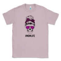 Lilac Purple Glitter, Leopard Patterned Mom Skull Classic Tee - Bettercallsaul