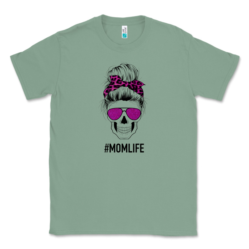 Purple Glitter, Leopard Patterned Mom Skull Classic Tee by Bettercallsaul | Teevron