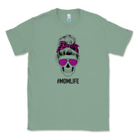 Sage Purple Glitter, Leopard Patterned Mom Skull Classic Tee - Bettercallsaul