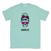 Seafoam Purple Glitter, Leopard Patterned Mom Skull Classic Tee - Bettercallsaul