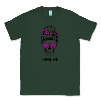 Sports Green Purple Glitter, Leopard Patterned Mom Skull Classic Tee - Bettercallsaul