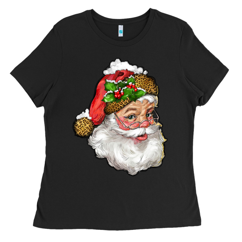 Santa With Snow Ladies Tee by RanaPortraitStore | Teevron