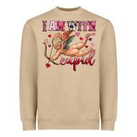 Mushroom i am with cupid Heavyweight Sweatshirt - OliviaCreatesArt