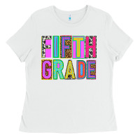 White fifth grade Ladies Tee - NancyCooperArtShop