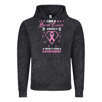 Vintage Black I am a Breast Cancer Survivor What is Your Superpower Vintage Hoodie - Bettercallsaul