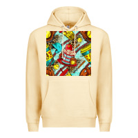 Pina Colada softball coffee cup and bat with leopard seamless pattern bbs Premium Hoodie - BundleAndBundleShop