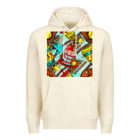 Sandshell softball coffee cup and bat with leopard seamless pattern bbs Premium Hoodie - BundleAndBundleShop