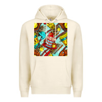 Tofu softball coffee cup and bat with leopard seamless pattern bbs Premium Hoodie - BundleAndBundleShop