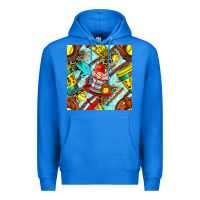 True Royal softball coffee cup and bat with leopard seamless pattern bbs Premium Hoodie - BundleAndBundleShop