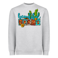 Heather Grey beautiful crazy olivia Heavyweight Sweatshirt - OliviaCreatesArt
