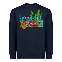 Navy beautiful crazy olivia Heavyweight Sweatshirt - OliviaCreatesArt