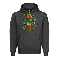 Charcoal Heather im the gamer elf Zipper Hoodie - FaDigitalArtStudio